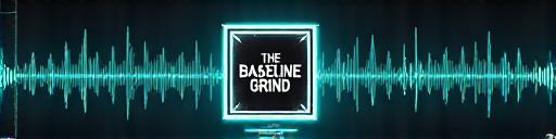 A mockup of an audio player for a podcast with play button.